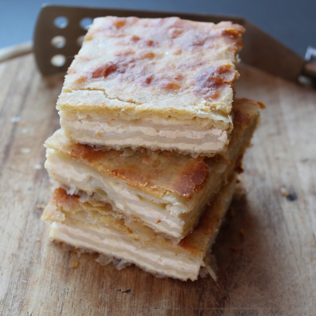 Torta rustica con fiocchi di tofu